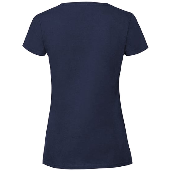 Fruit Of The Loom Womens/Ladies Fit Ringspun Premium Tshirt (Navy) - Image 2