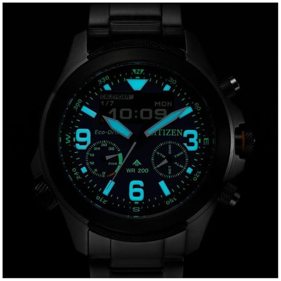 Citizen Promaster Land U822 Silber Herren Armbanduhr JV1006-51L - Image 4