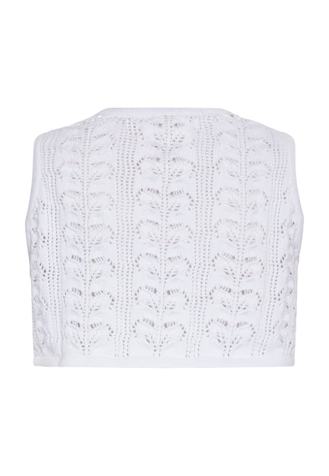 Mymo Crop-Top Damen weiss - Image 4