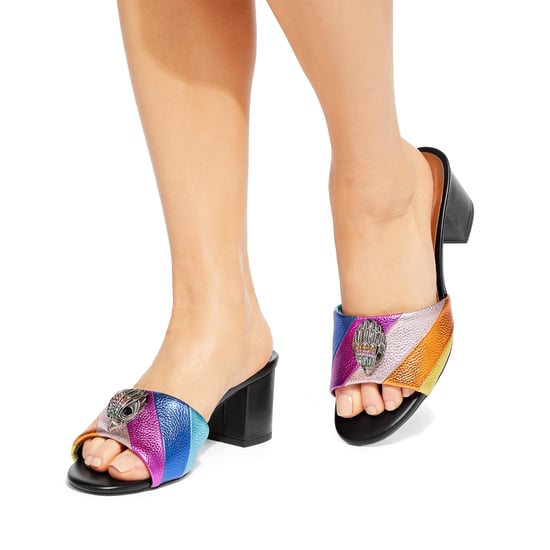 Kurt Geiger London Leather Kensington Block Mules