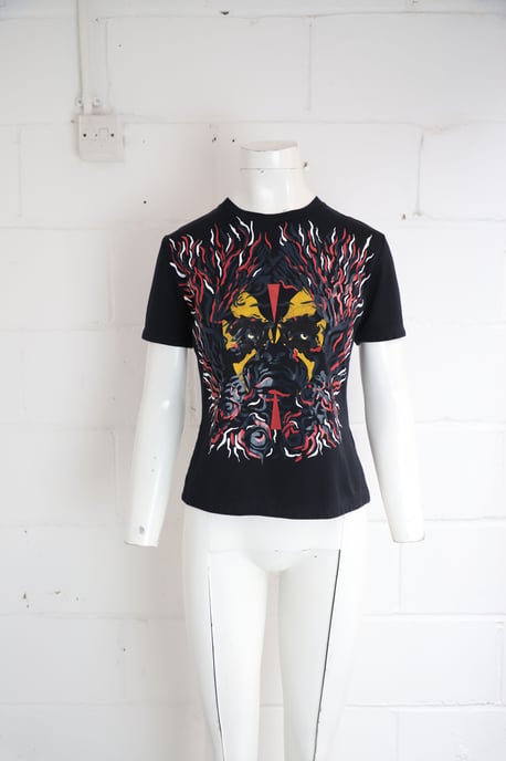 Louis Vuitton Tribalprint-T-Shirt aus schwarzer Baumwolle - Image 6