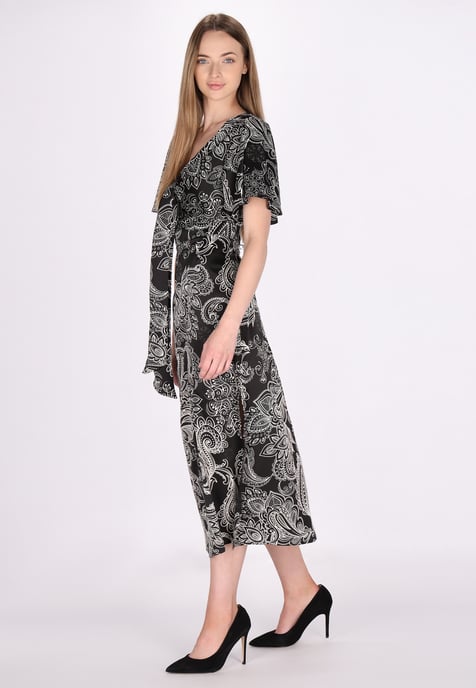 Dreimaster Kleid Damen Schwarz Weiss - Image 3