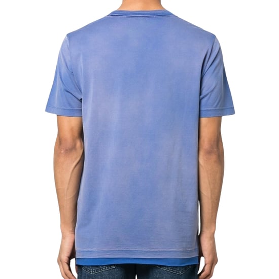 Off-White Wave Off Raw Slim Fit Purple T-Shirt