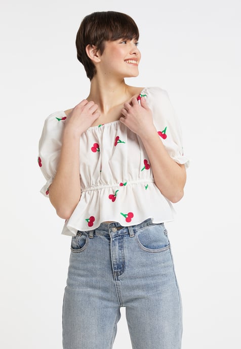 myMo Blouse cropped brodée osha - Image 2