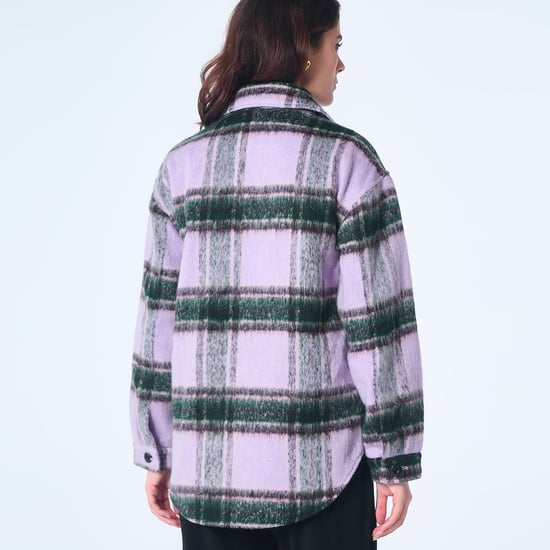Übergroße Schottenkaro-Jacke - Image 3