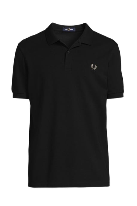 GBFred Perry Slim Fit Polo mit Logo Schwarz/Chrom - Image 1