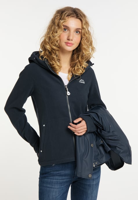 ICEBOUND Serie urbaner Regen 3 in 1 Regenjacke Damen dunkelmarin - Image 5