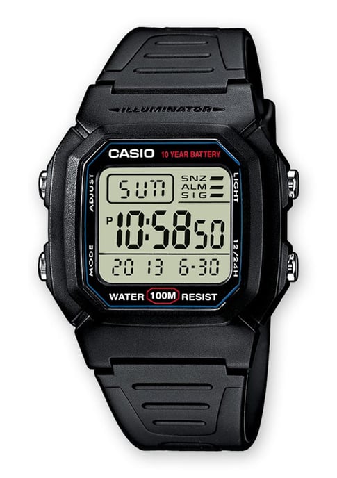Casio Casio Collection Schwarz Unisex Armbanduhr W-800H-1AVES - Image 1