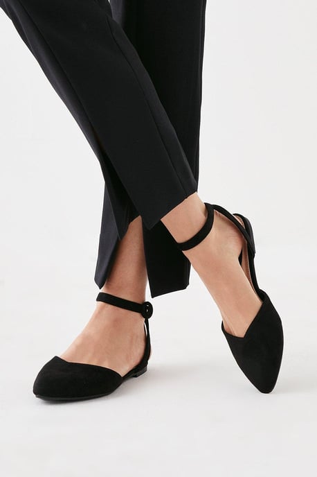 Poppy Open Back Ballet Flats - Image 1
