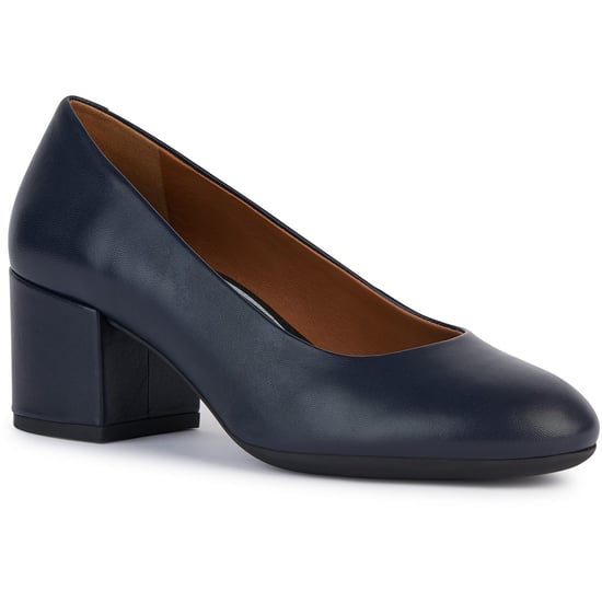 Geox D ELEANA A Leder Rindsleder Vollnarben Damen Navy Heels - Image 1