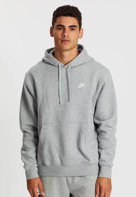 Nike Herren Sportswear Fleece Pullover Hoodie in Grau - Image 1