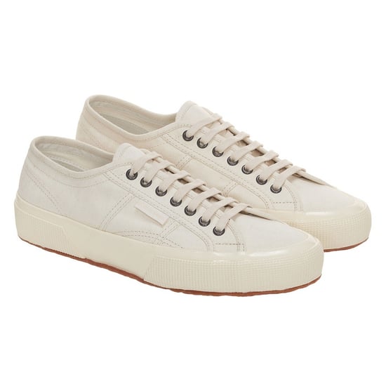 Superga - Herren/Damen Unisex Sneaker "2750", Fischgrätmuster (Beige Rau/Naturweiß) - Image 3