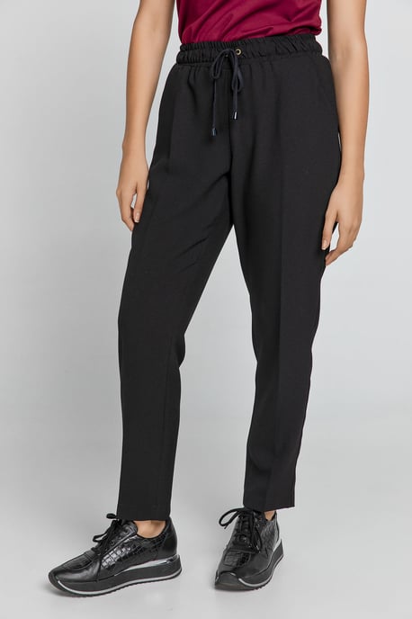 Schwarze Krepp-Hose von Conquista - Image 3