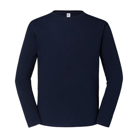 Fruit of the Loom - "Iconic 195" T-Shirt für Herren/Damen Unisex Langärmlig (Marineblau) - Image 1