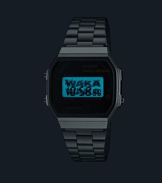 Casio Casio Collection Vintage Pac-man 45th Anniversary Silber Herren Armbanduhr A168WEPC-7AER - Image 5