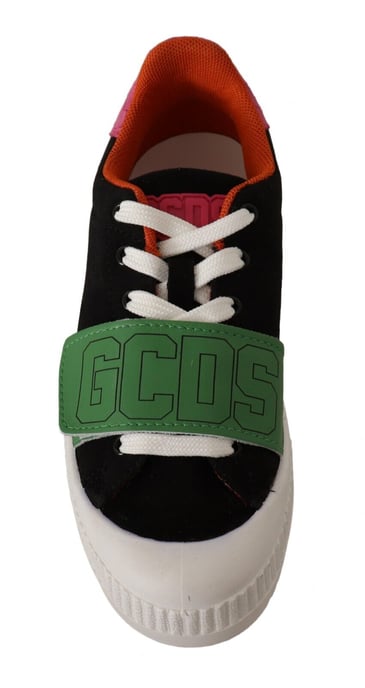 GCDS Multicolor Suede Low Top Lace Up Women's Sneakers Shoes