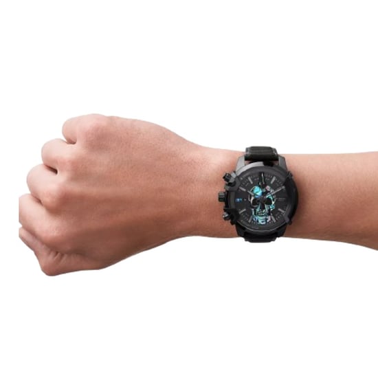 Diesel DZ4576 Griffed Chronograph Black Leather Watch
