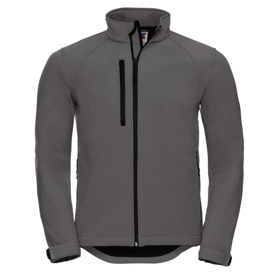 Russell Mens Water Resistant & Windproof Softshell Jacket (Titanium) - Image 1