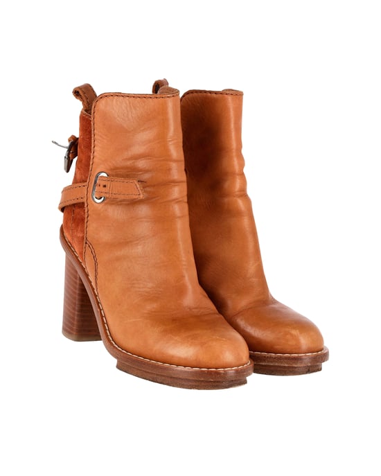 Acne Studios Cypress Con Stiefeletten aus braunem Leder - Image 3