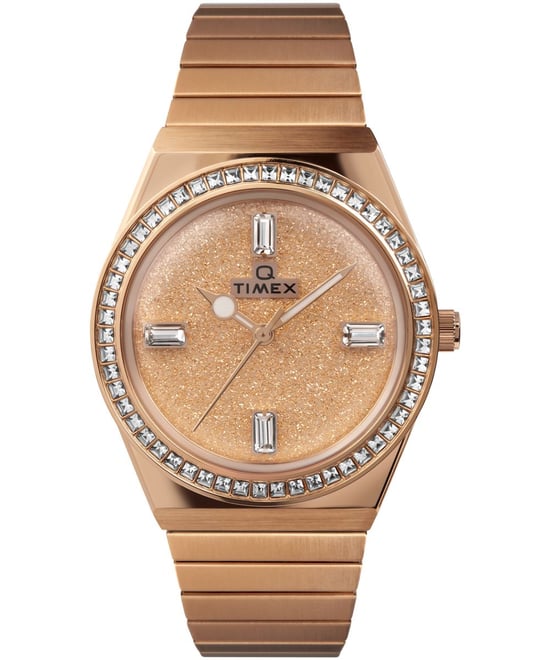 Timex Q Wiederauflage Damen Armbanduhr Rose Gold TW2W10700 - Image 1