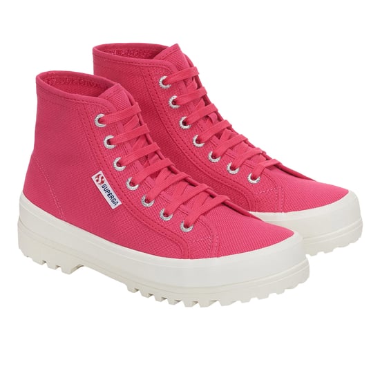 Superga Womens/Ladies 2341 Cotu Alpina High Tops (Fuchsia Pink/Avorio)