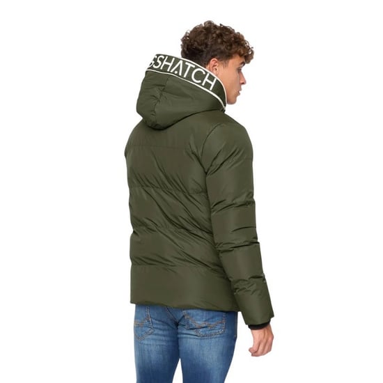 Crosshatch - "Sandbox" Jacke mit Kapuze für Herren (Oliv) - Image 2