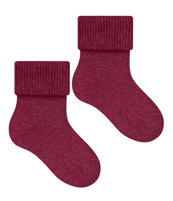 Steven - Baby Mid Calf Soft Cotton Socks -Burgundy