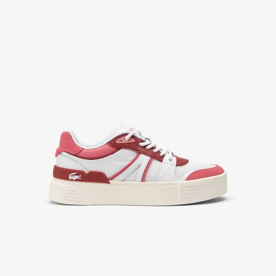 Women's Lacoste L002 Evo Trainers in White pink