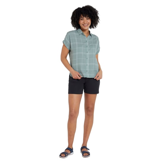 Mountain Warehouse Damen/Damen Palm Checked Relaxed Fit Hemd (Khaki) - Image 5