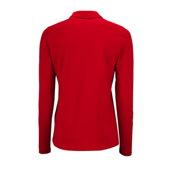 SOLS Womens/Ladies Perfect Langarm-Pique-Poloshirt (Rot) - Image 2