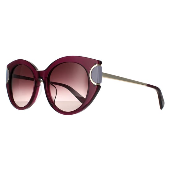 Salvatore Ferragamo Cat Eye Damen Violett Braun Wein Gradient Sonnenbrille - Image 2
