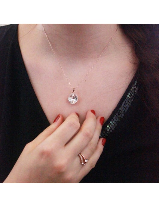 Tiffy-Anhänger - Rose Gold und Kristall - Image 2