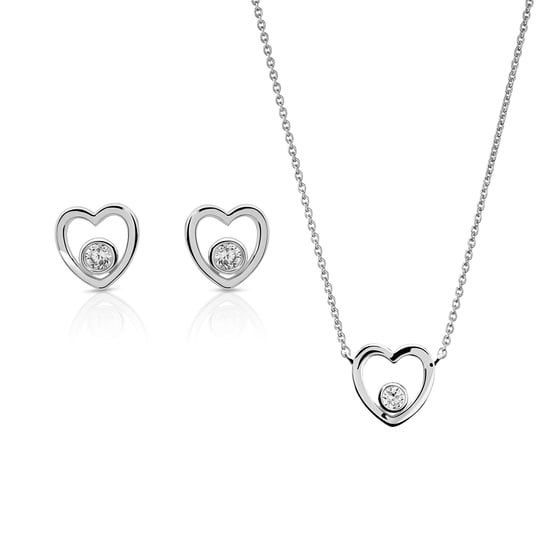 Orphelia 'Mila' Damen-Set aus 925er Sterlingsilber: Halskette + Ohrringe – Silber SET-7484 - Image 1