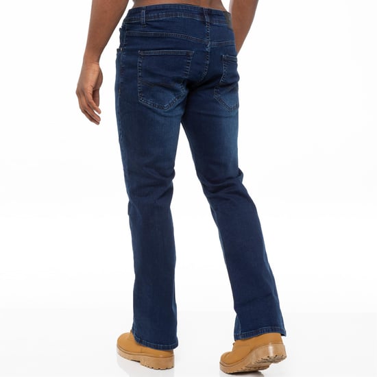 Enzo Herren Bootcut Stretch Denim Jeans - Image 2