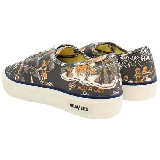 Seavees Legend Beachcomber Herren Schwarz Schuhe - Image 3