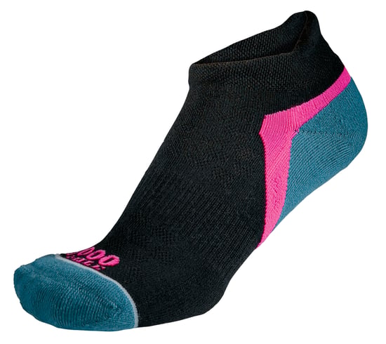 1000 Mile - Herren Aktive Niedrigschnitt Repreve Gepolsterte Sportsocken - Schwarz / Blaugrün - Image 1