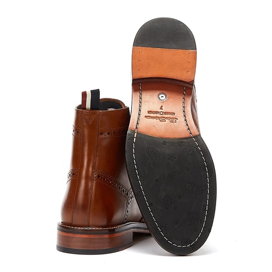 Ben Sherman Alfred Brogue Herren Tan Stiefel - Image 4