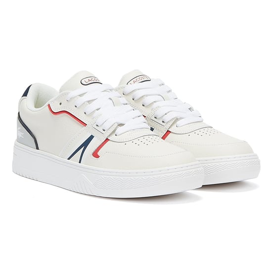 Lacoste L001 0321 1 Herrensneaker in weiß/navy/rot - Image 1
