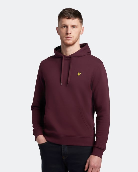 Sweatshirt � Kapuze Lyle & Scott in bordeauxrot - Image 2