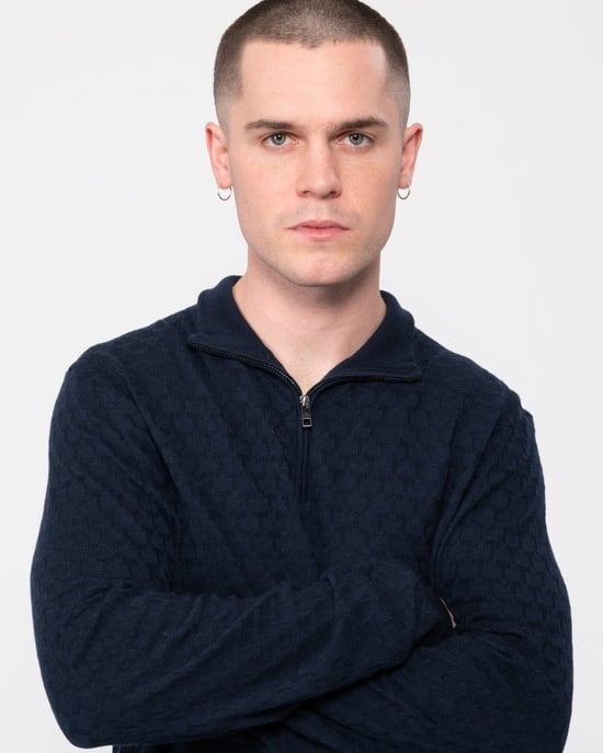 Ted Baker Kurnle Herren Langarm T-Shirt mit Trichterkragen - Image 2