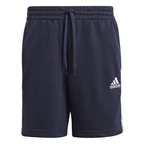 Short Essentials tissu eponge 3 bandes adidas Pour Homme en Bleu Marine - Image 1