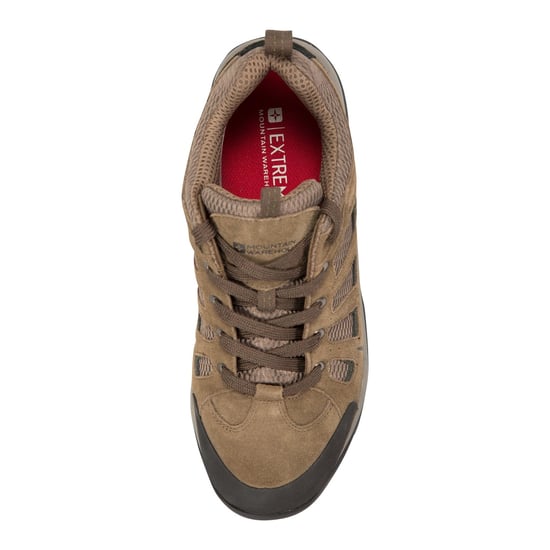 Mountain Warehouse Mens Field Extreme Suede Waterproof Walking Shoes (Khaki)