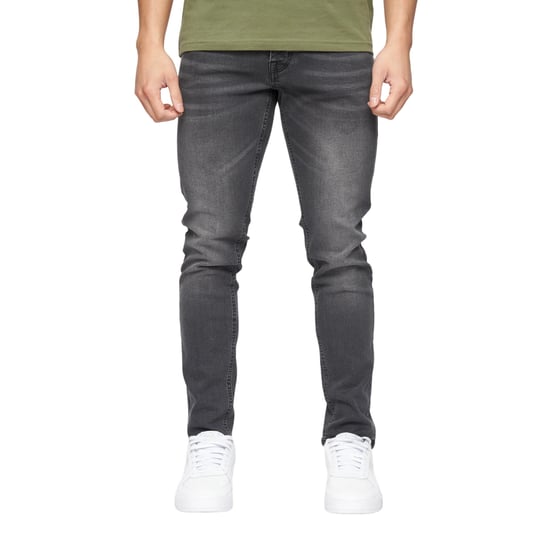 Crosshatch - "Buraca" Jeans für Herren (Holzkohle Gewaschen) - Image 1