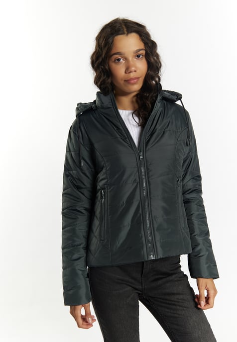 Mymo Leicht wattierte Jacke Damen Holzkohle - Image 3