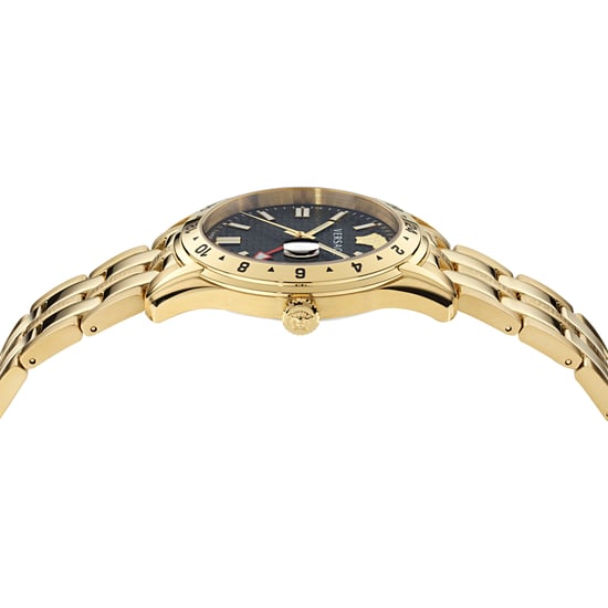 Versace Greca Time GMT Herren Gold Uhr VE7C00723 - Image 2