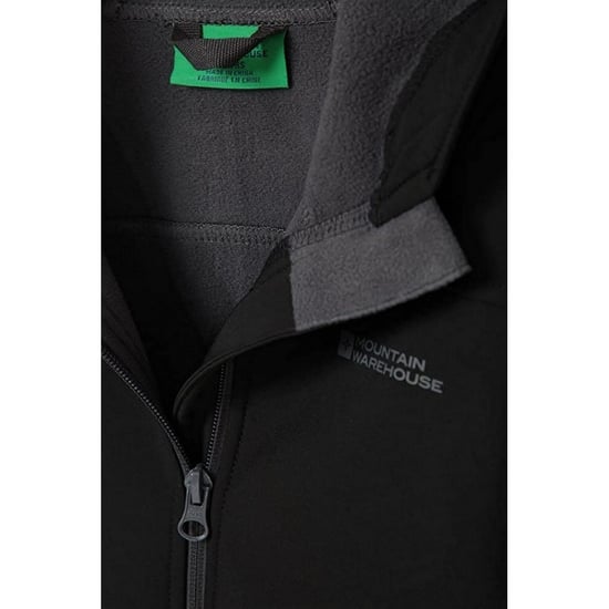 Mountain Warehouse Childrens/Kids Exodus Water Resistant Soft Shell Jacket (Schwarz) - Image 5