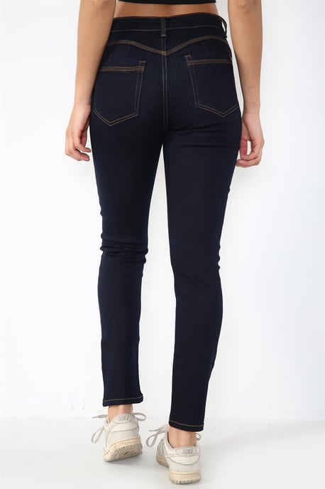 Damen Magic Shaping High Waisted Skinny Fit Jeans in Indigoblau - Image 2