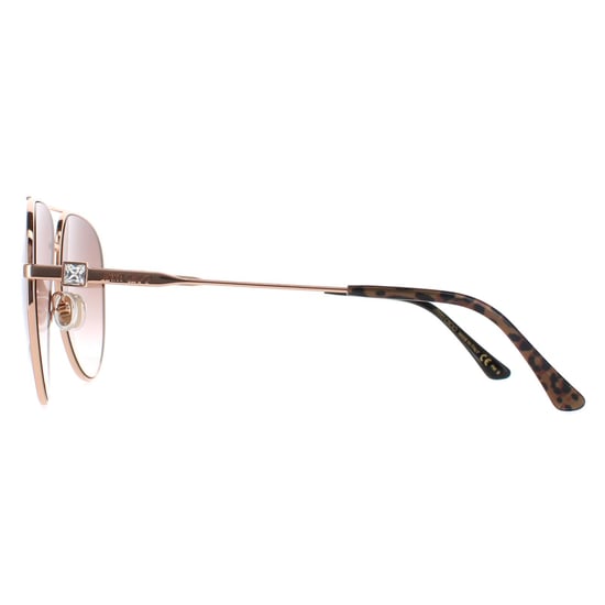 Jimmy Choo Pilotenbrille Damen Gold Kupfer Braun Farbverlauf OLLY/S - Image 3