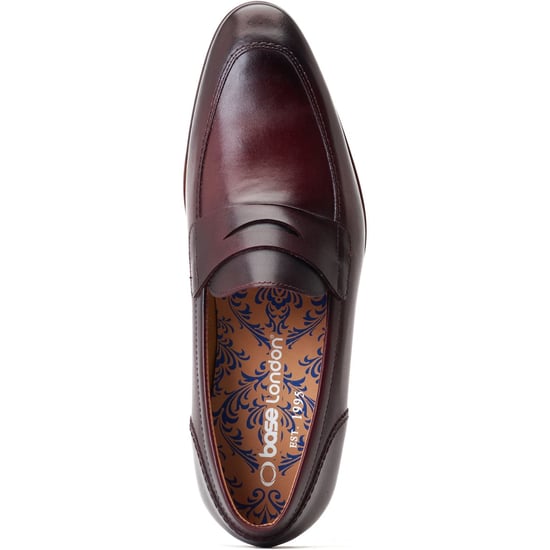 Base London Bruno Leder Herren Bordo Loafer - Image 4