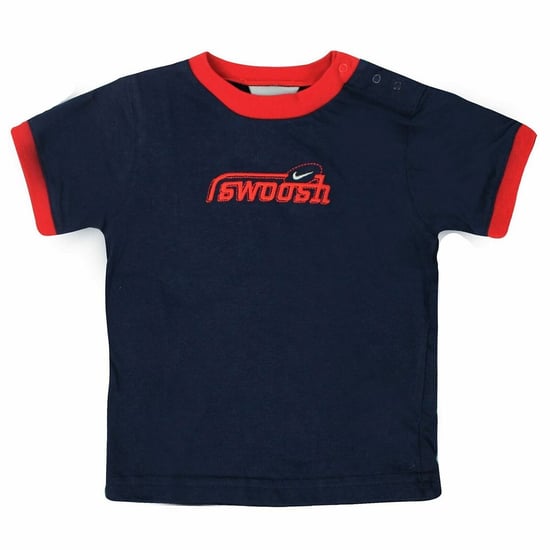 Marineblaues Nike Swoosh-T-Shirt für Kinder - Image 1